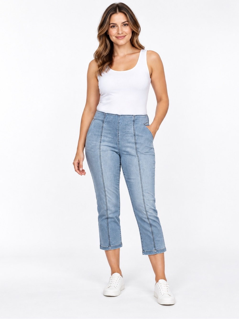 International Concept Women’s crop flare jeans Size 14 NEW # H761